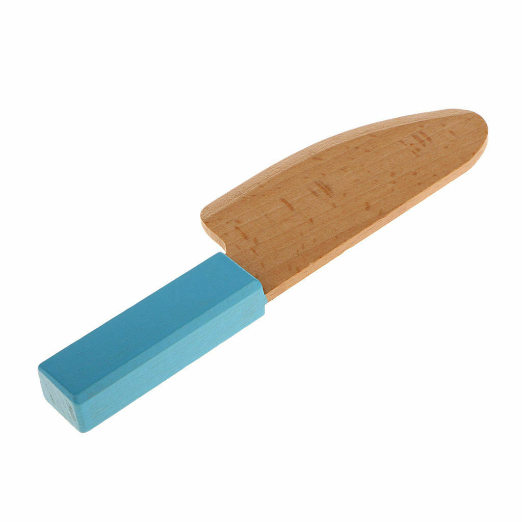 Mini Wooden K nife, Kids Pretend Food Play Toys for Fruit and Veg Cutting