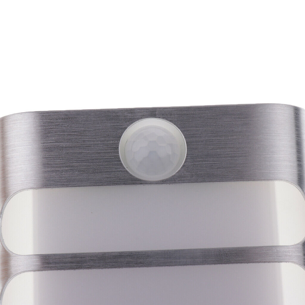 Battery Powered PIR Motion Sensor Sconce Wall Light Night Lamp White