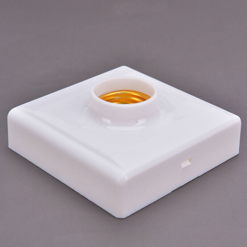 E27 LED Light Bulb Holder Round Square Fitting Socket Plug Switch Hanging.l8