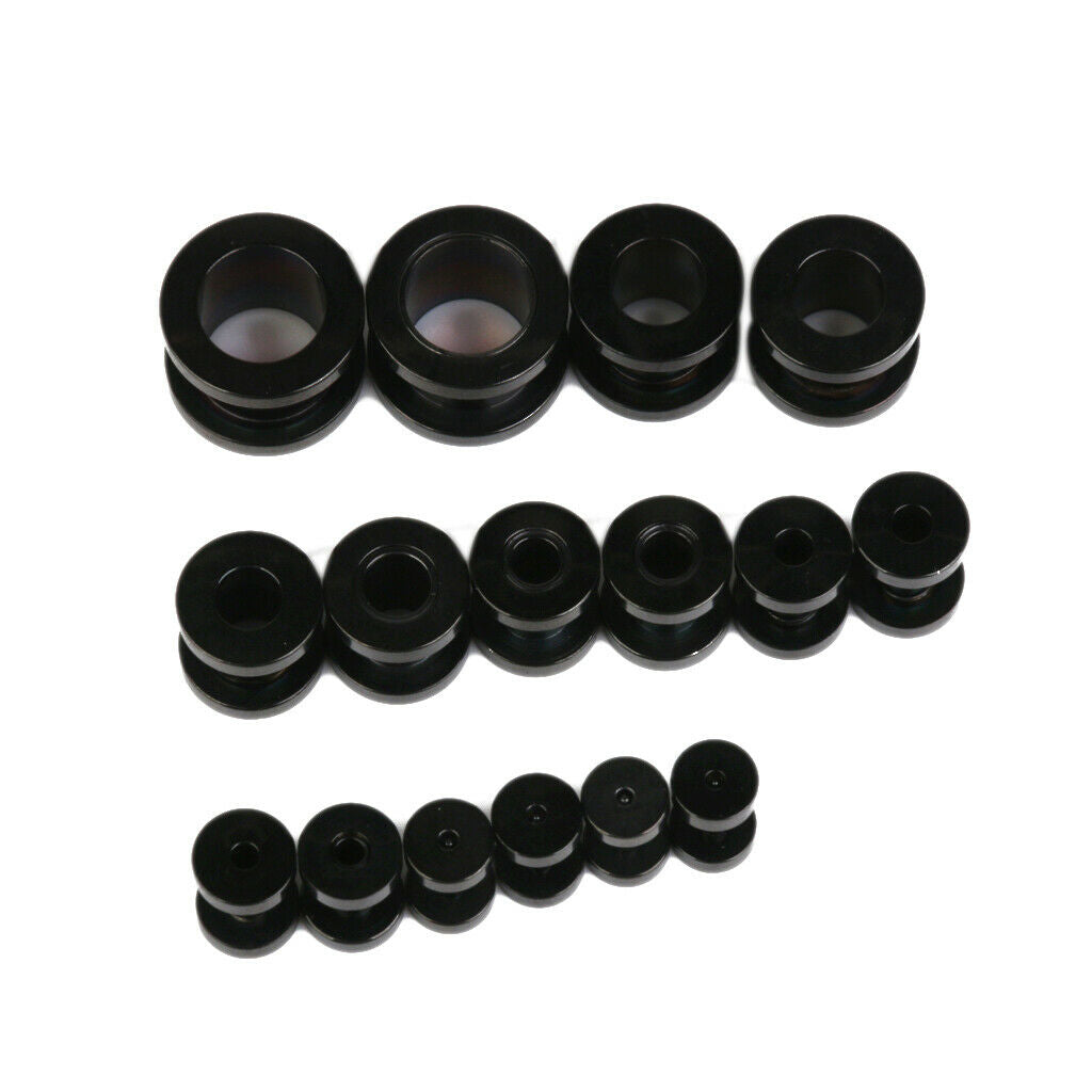 16PCS Stainless Steel   Tunnels Ear Connects to Expander Stretcher Drilling