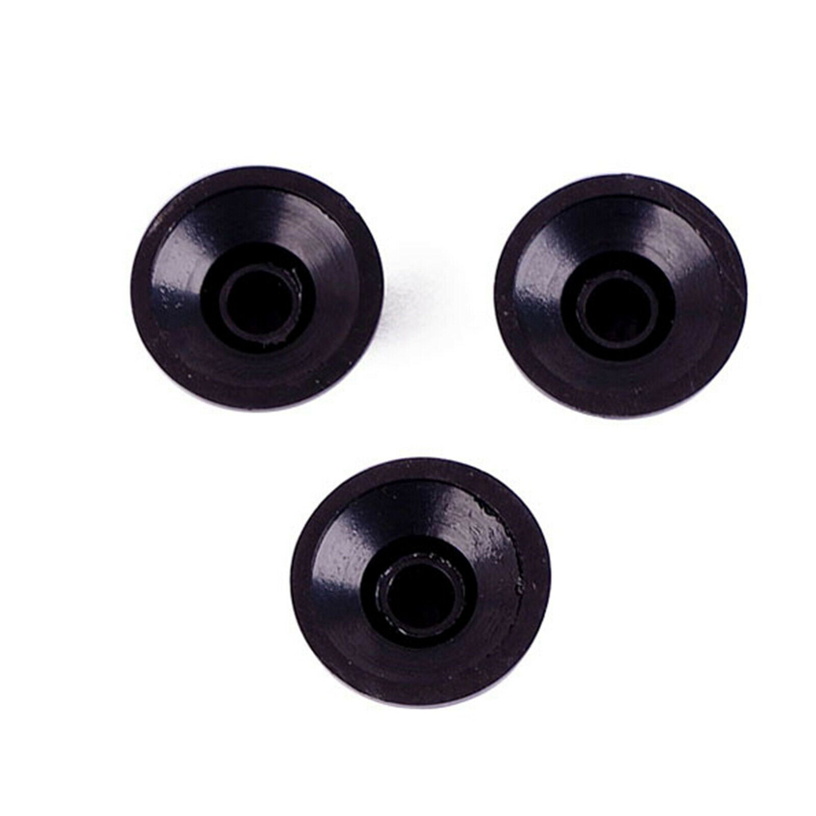 3pcs Black Guitar Bass Top Hat Knobs Speed Control Knobs Volume Tone Set