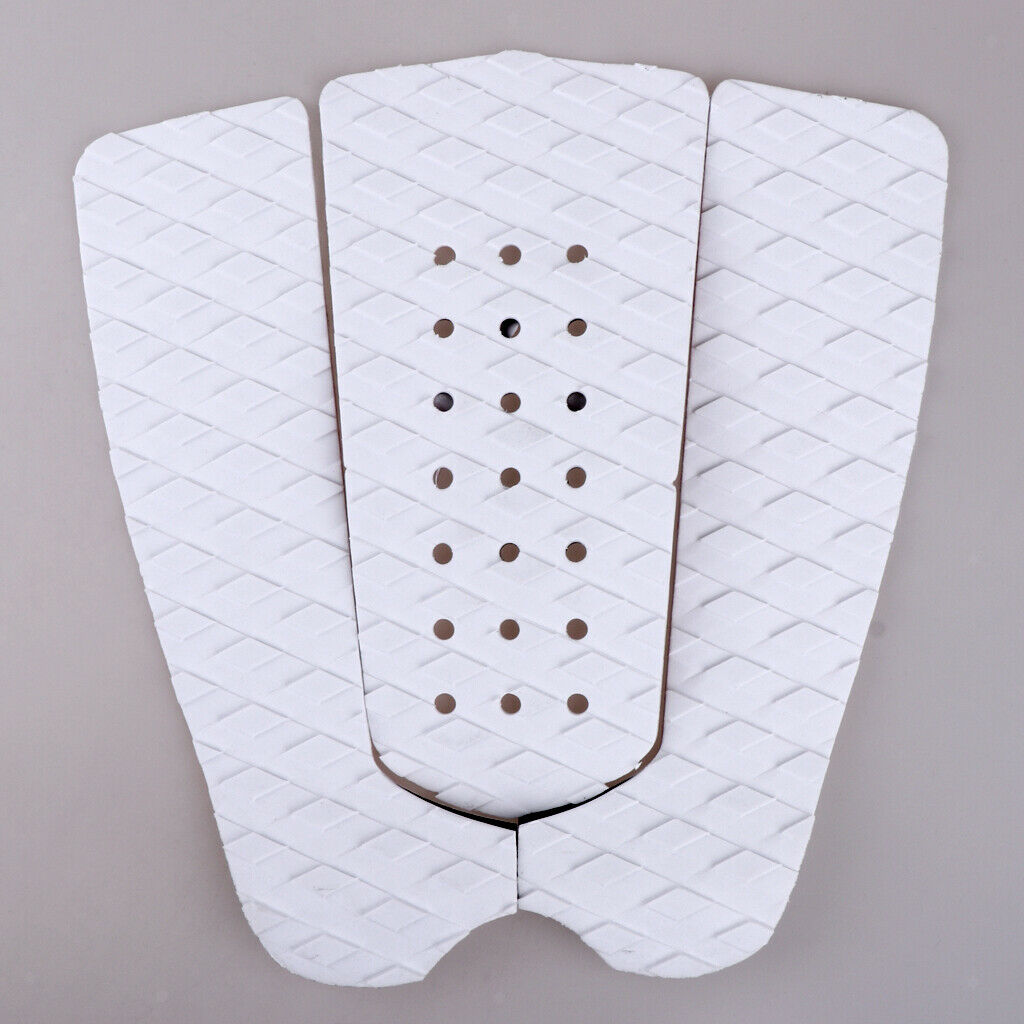 3pcs Anti-Slip Surfboard Traction Tail Mat Deck Grip Stomp Pad Paddleboard Grip