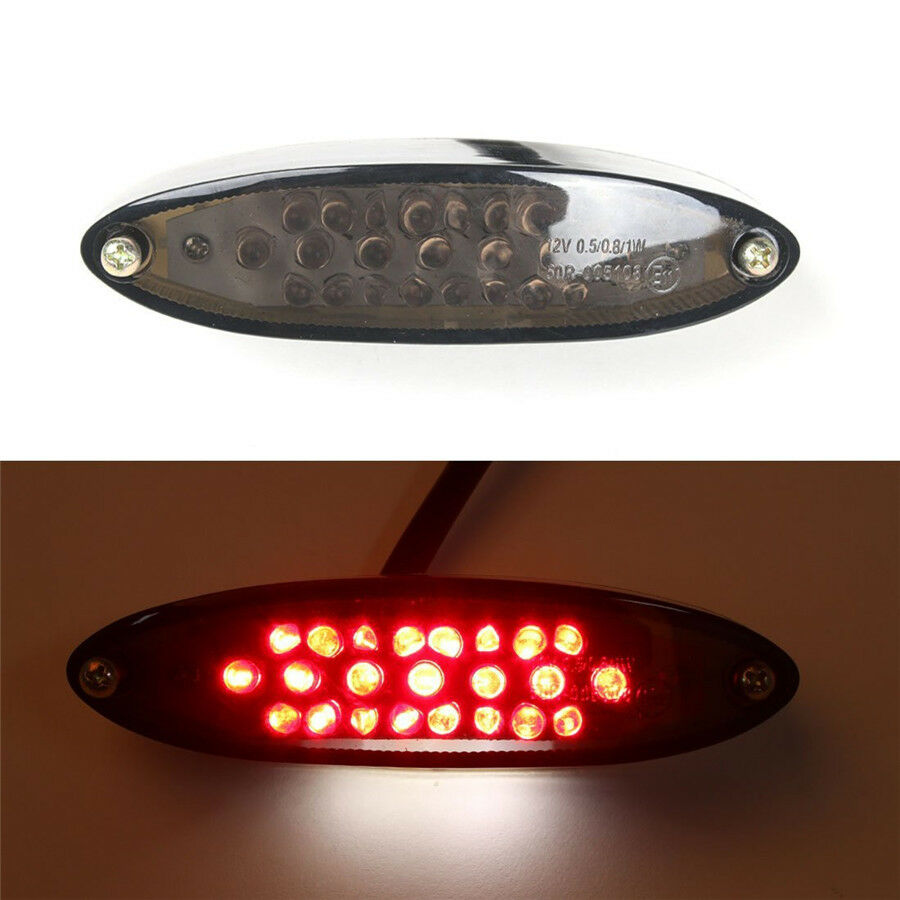 28 LED Motorcycle ATV Dirt Bike Brake Stop Running Tail Light License Plate Lamp