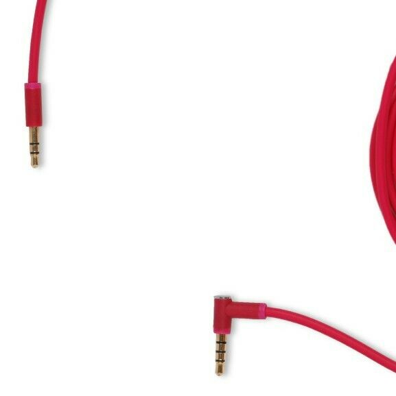 Pink Audio Cable for Beats by Dr Dre Solo3 Headphones w Volume Microphone Lead