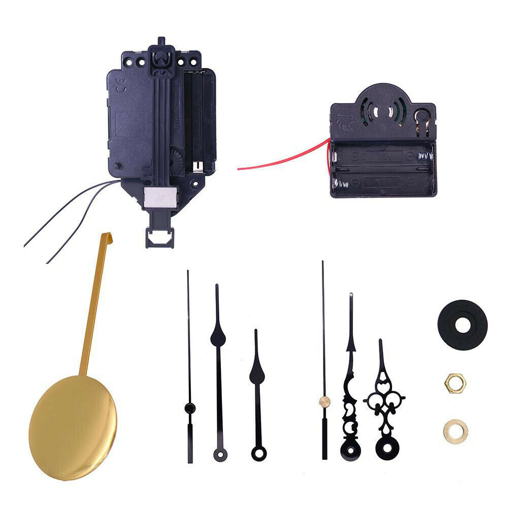 Quartz Pendulum Clock Movement Kits DIY Clock Making w/ Hands and Pendulum