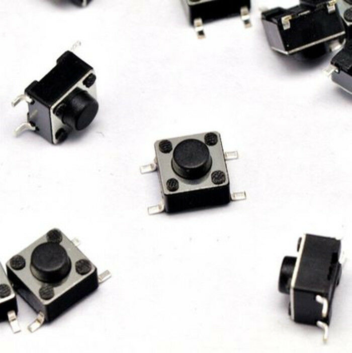 80pcs  6x6x6 mm ON/OFF Touch Button Micro Switch Assorted KIT SMD 4 Pin 6*6*5