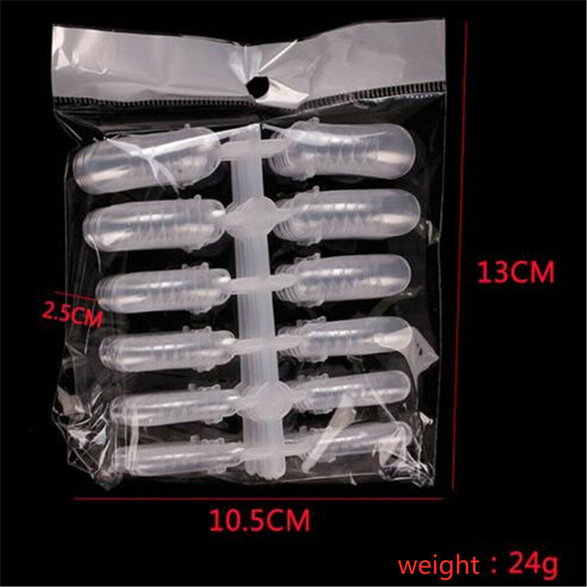 120Pcs/Bag Clear Dual Forms Nail System Full Cover Quick Building Gel Mold Tips