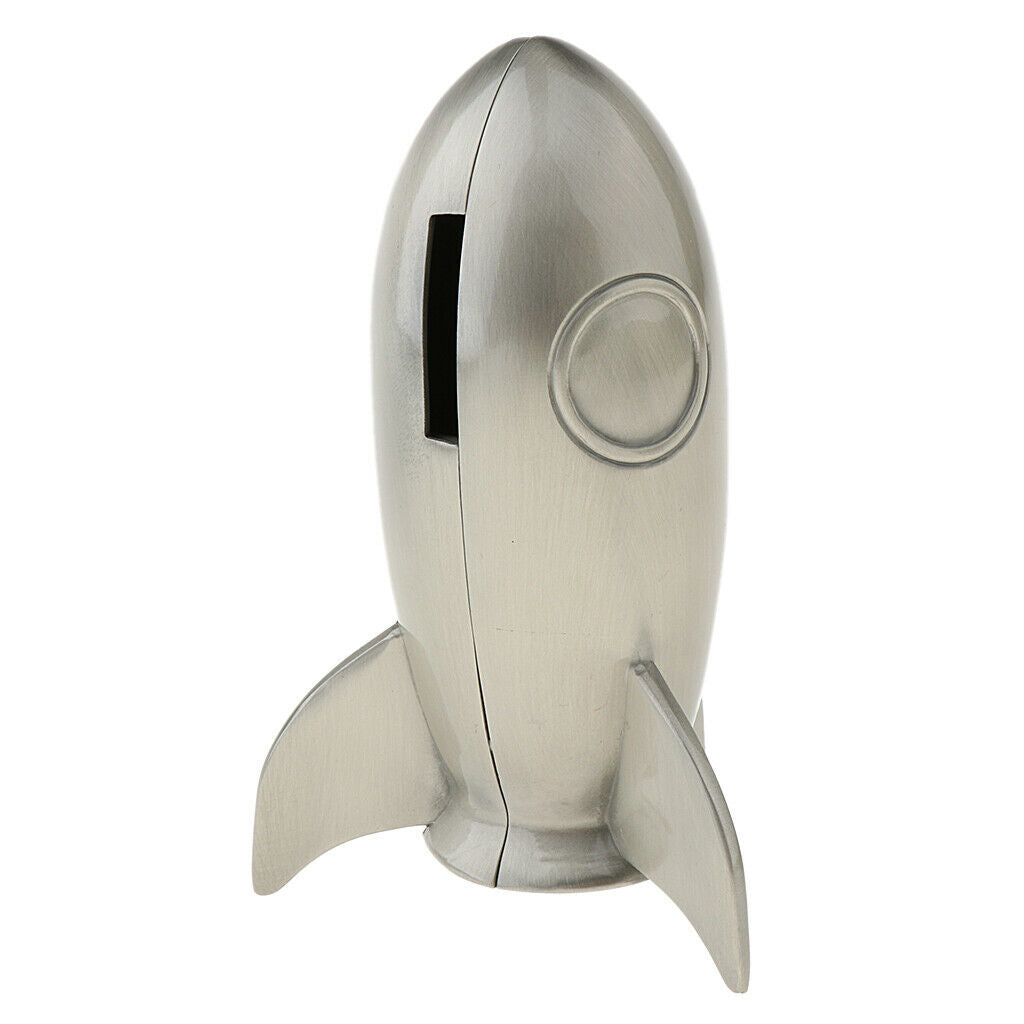 Rocket Shaped Metal Piggy Bank Coin Bank Money Bank Best Christmas Birthday