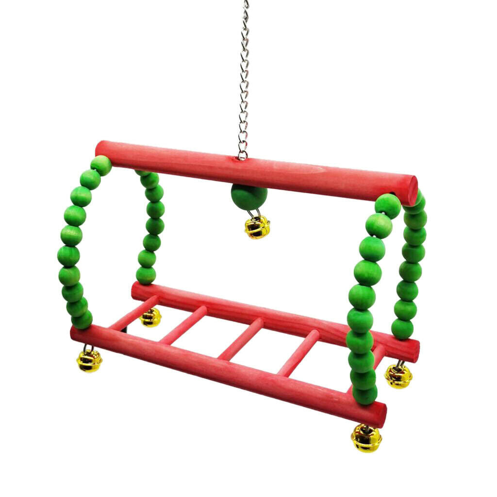 2x Bird Parrots Stand Perch Cockatiels Ladder For Medium Bird Macaws Finches