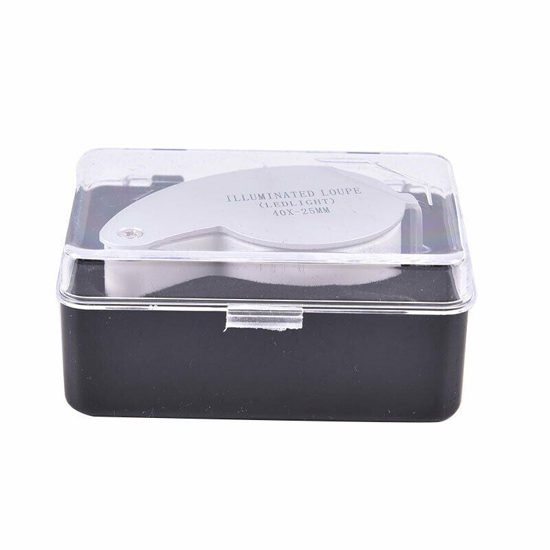 40X Portable Folding Magnifier Loupe Glass Jewelry Coins Stamps Antiqu.l8