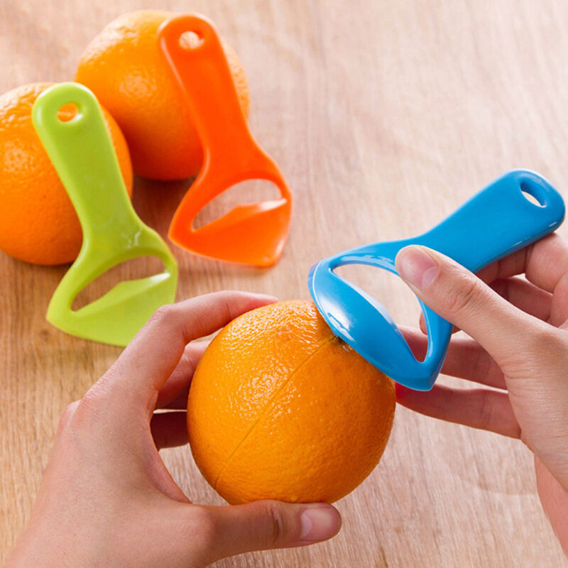 Citrus Orange Opener Peeler Slicer Cutter Plastic Lemon Fruit Skin Remove.l8