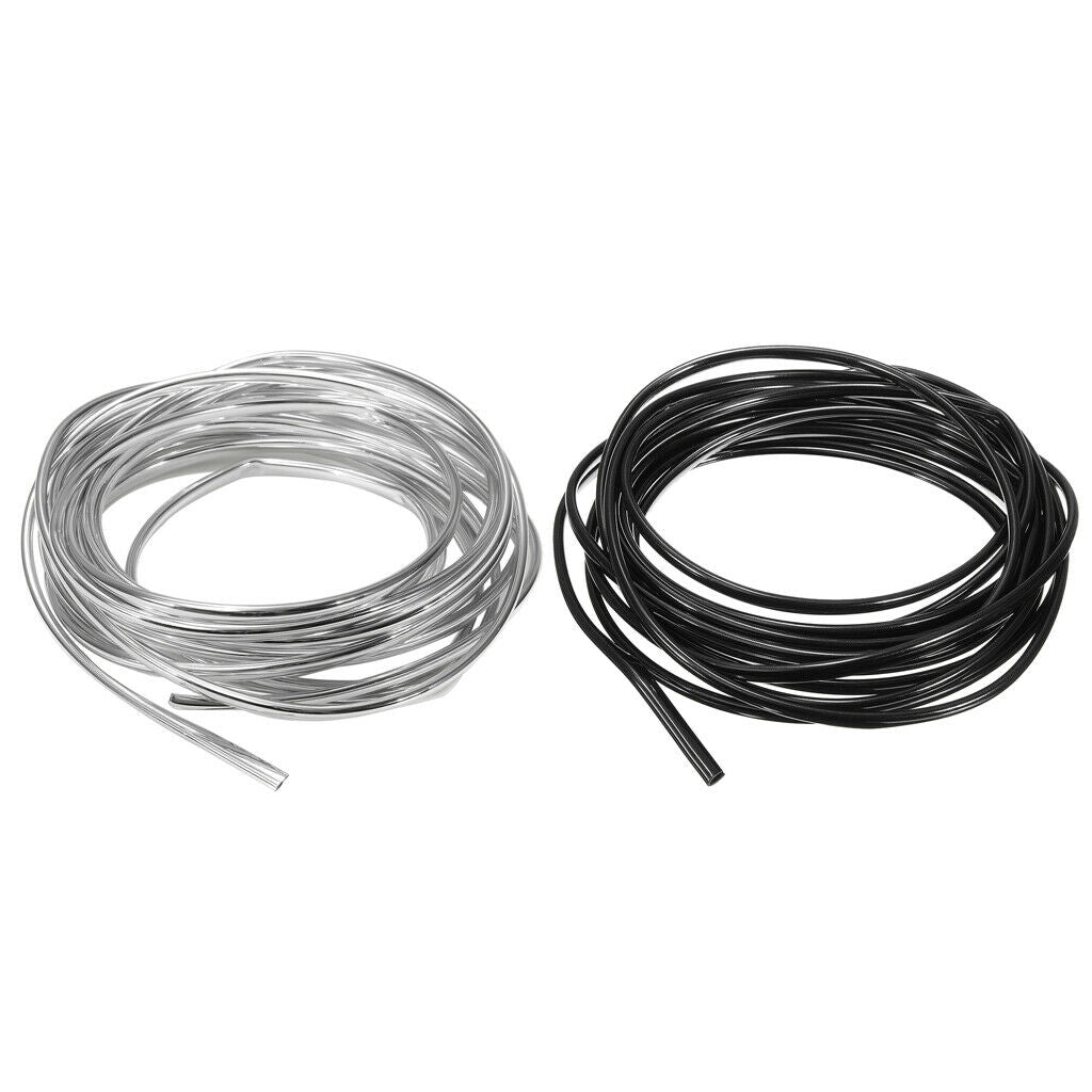2 Sets 6Meter Car Door Edge Moulding Trim Scratch Guard Protector Cover Mold