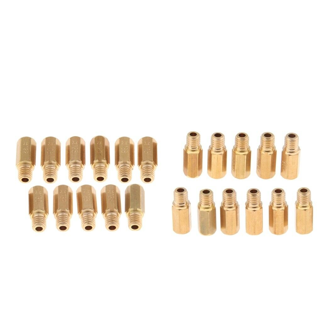 Set of 22 Carburetor Main Jet Nozzle Kit - 105 115 118 120 122 125 128 130 132