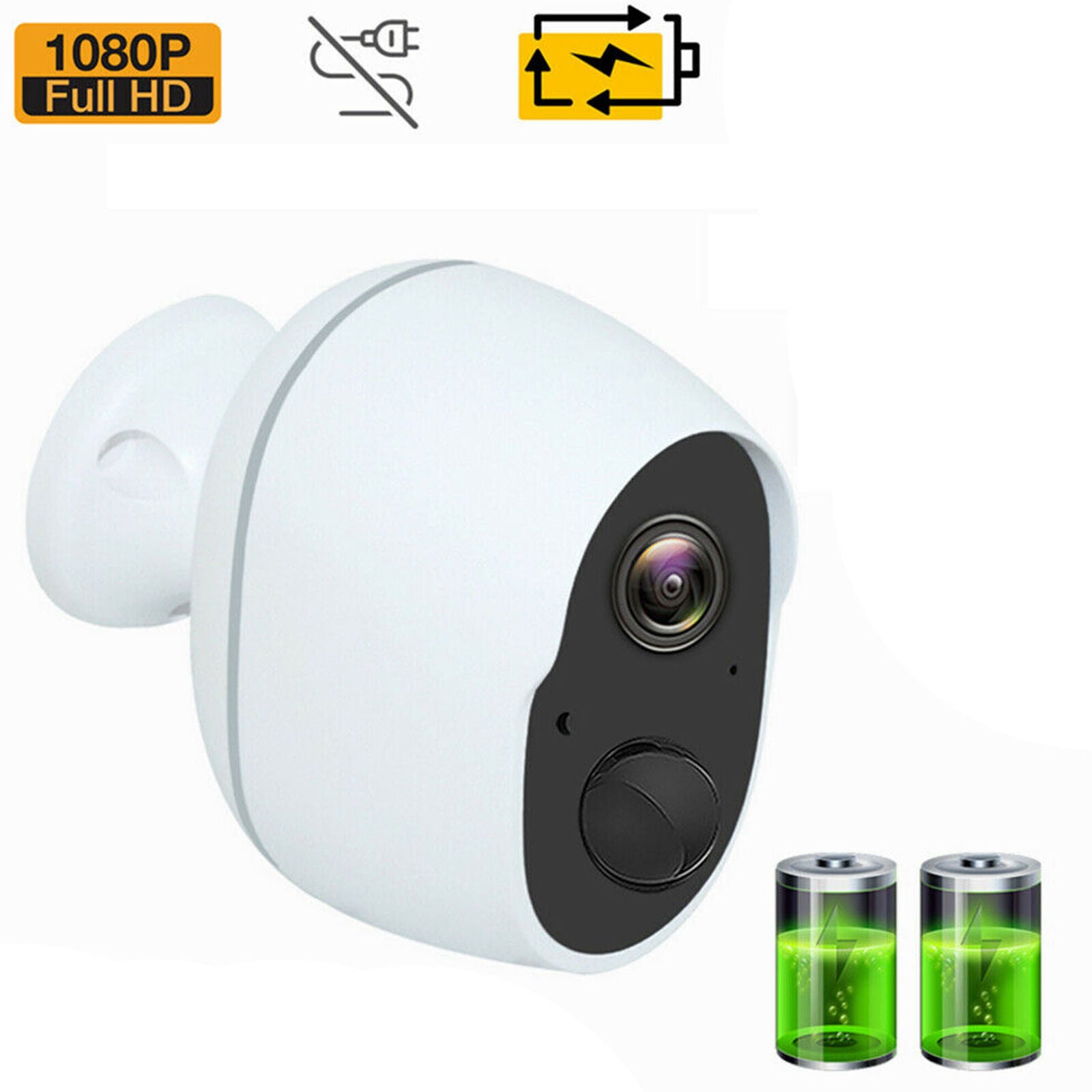 1080P Wireless Security Camera Rechargeable Battery Powered WiFi Indoor Outdoor