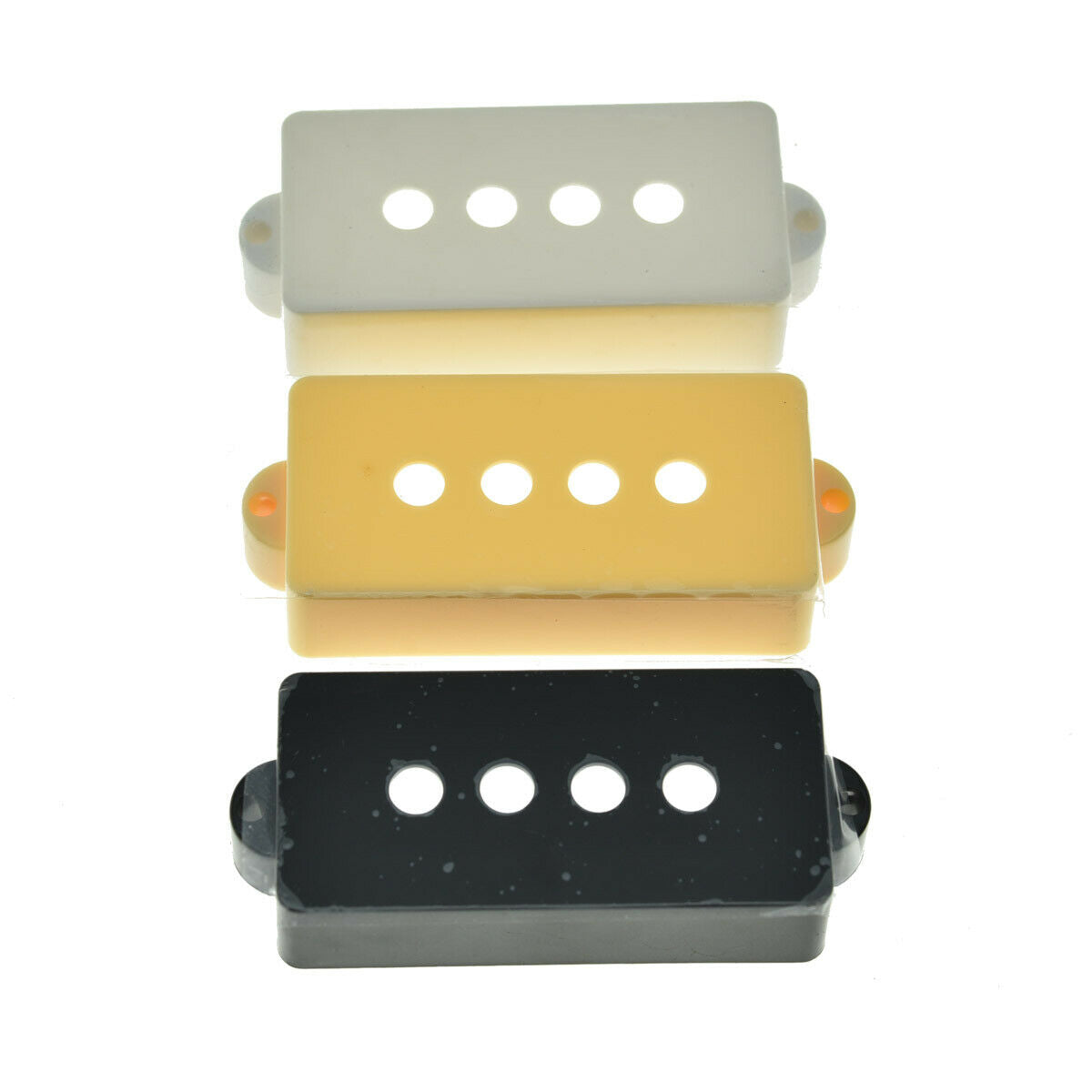 4pcs P Bass Pickup Covers 4 String Electric Bass Pickup Covers for P Bass White
