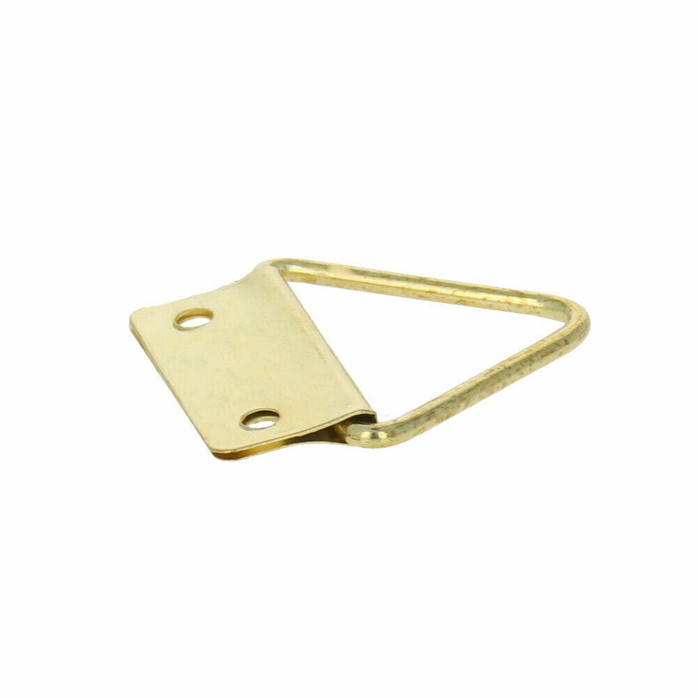 50pcs Triangle D-Ring Picture Photo Oil Painting Mirror Frame Hook Hanger screw