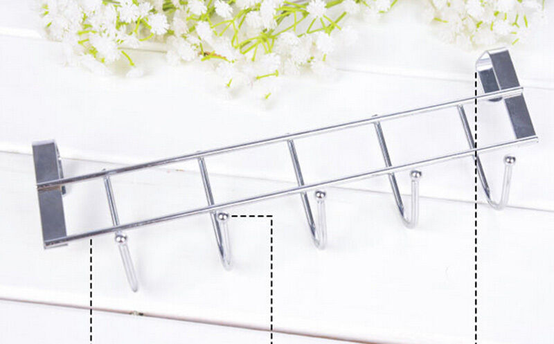 FantasticHat Towel Hanger Over Door Hanging Rack Holder Five Hooks Chic H.l8