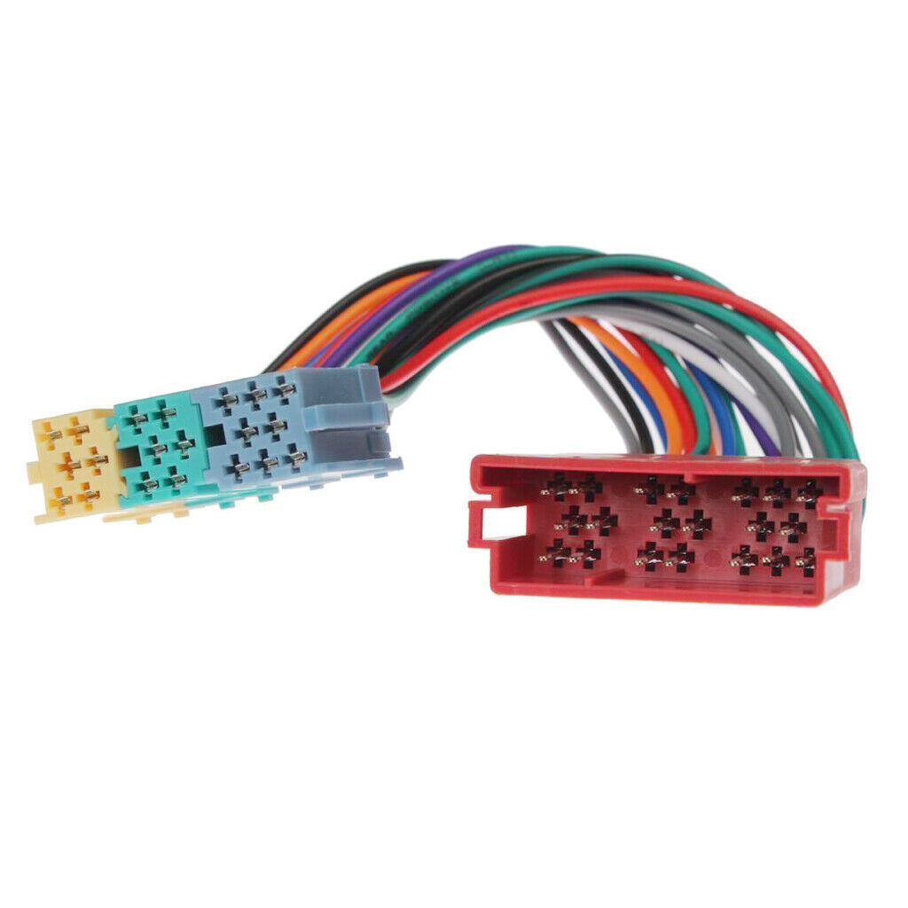 Audio 8Pin 20Pin Mini ISO Adapter Cable Connector MP3 Changer For VW Audi