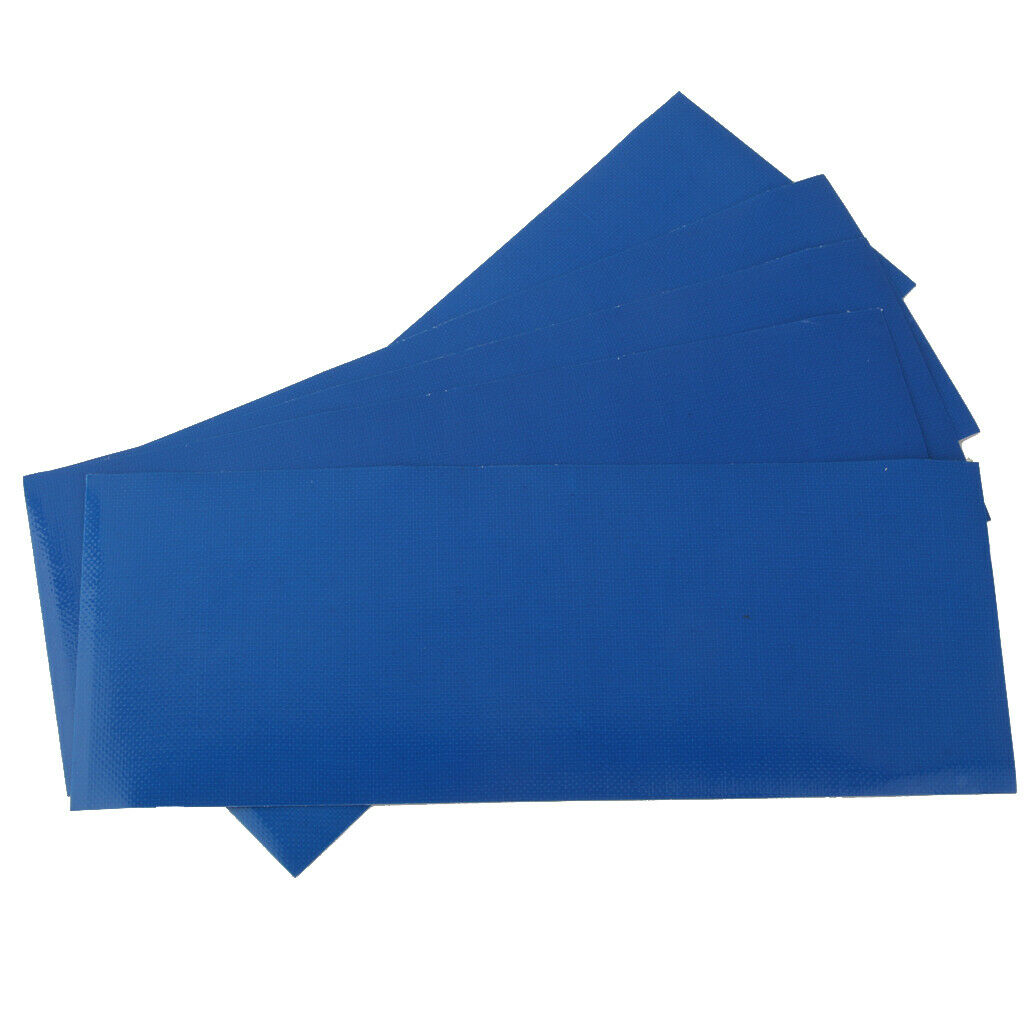 5x Blue Tent Repair Canvas Awning Sail Kites  Adhesive Patches Tape Kit