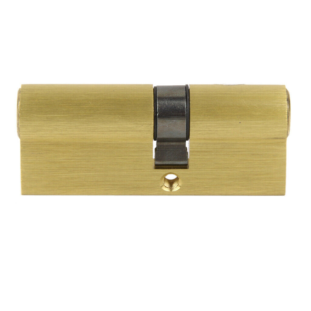 75MM 27.5/10/37.5 Double Sided Groove Brass Key Cylinder Door Lock 8 keys