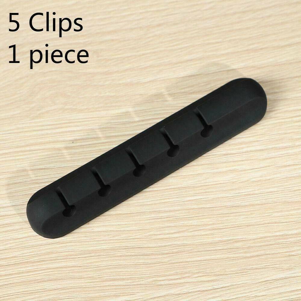 Silicone USB Cable Winder Desktop Management Clip Cable Holder Organizer Home