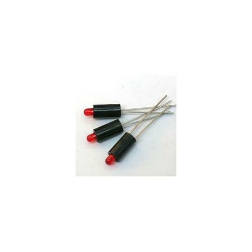[100pcs] 2818.2090 LED 3mm Red in Case RADIAL