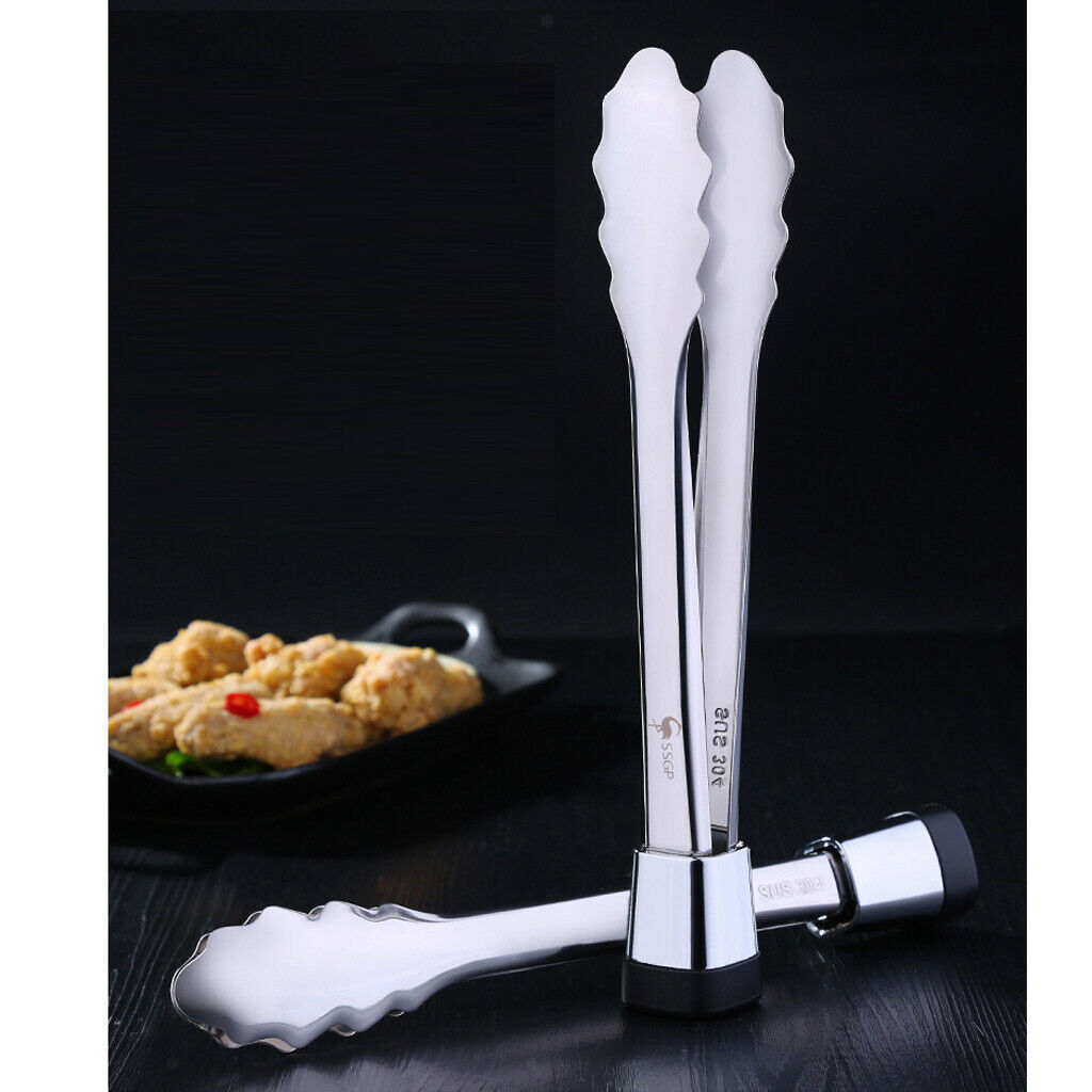 Premium Stainless Steel Metal Kitchen Tongs