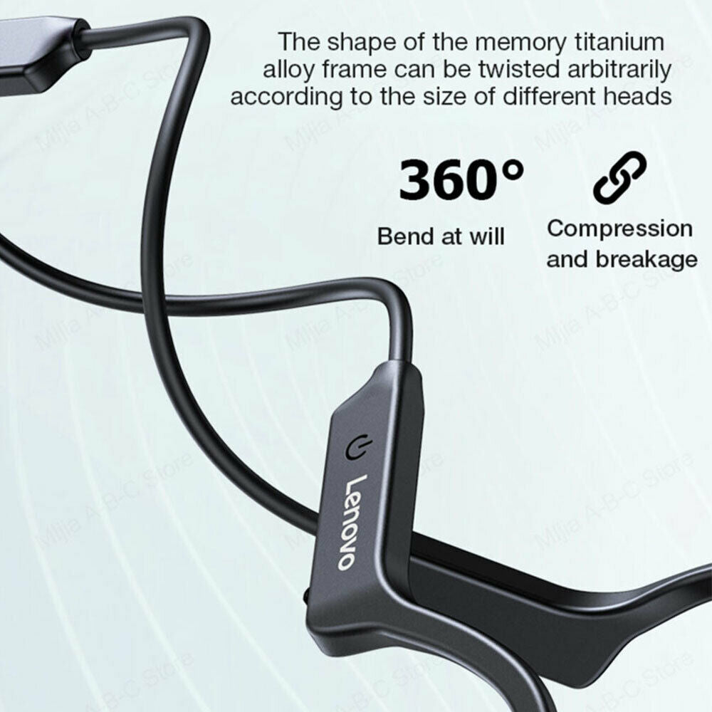 Bone Conduction Headphones Bluetooth 5.0 Wireless Earbuds Outdoor Sport Headset