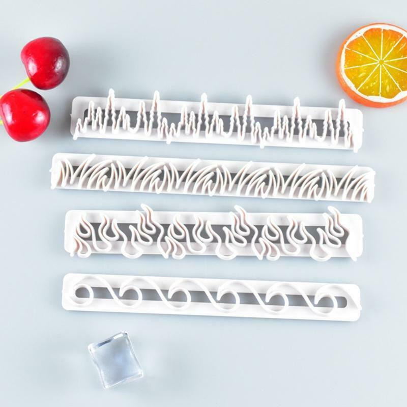 4pcs/set Plastic Element Fondant Cookie Cutter Cake Mold Chocolate Decorating