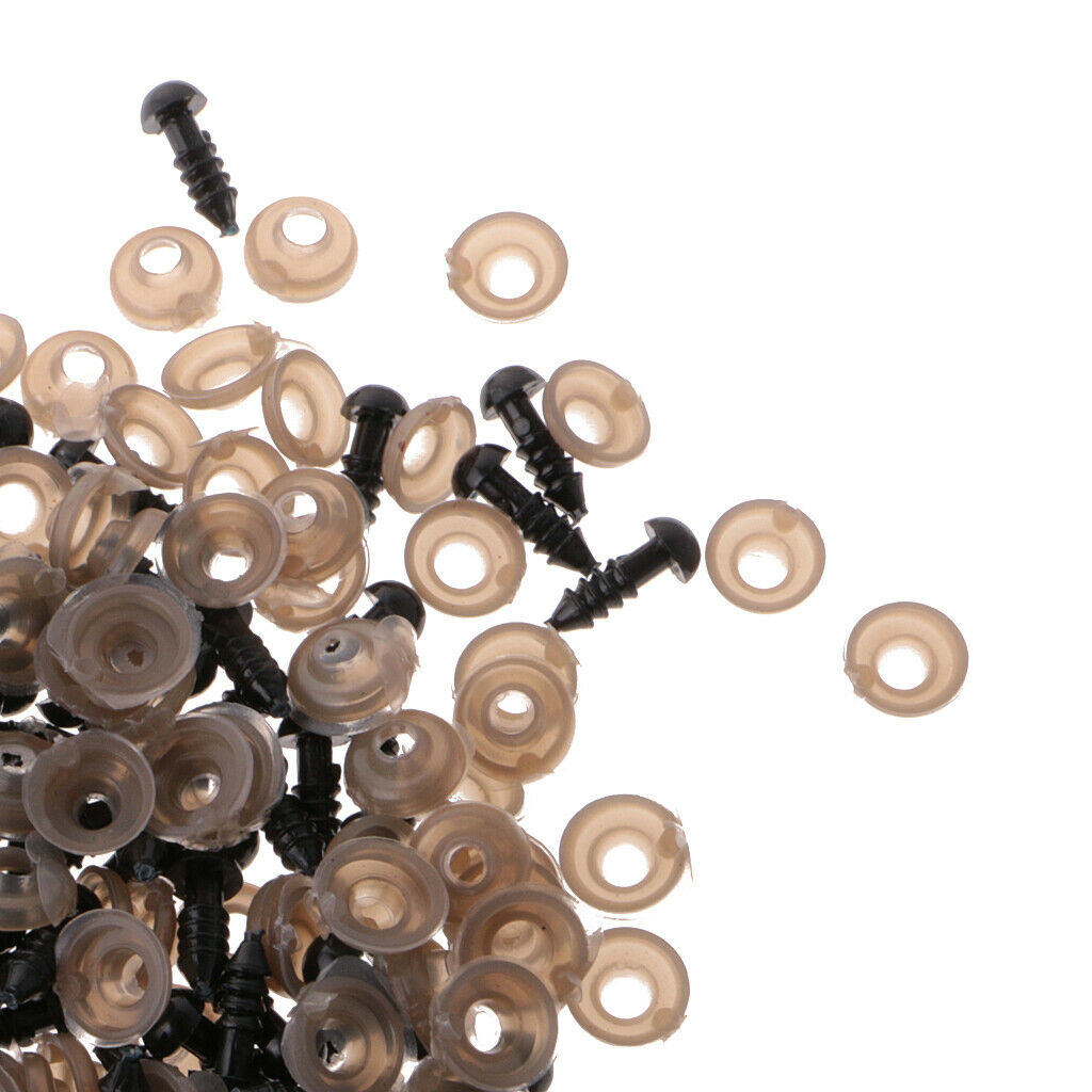 Safety Plastic Eyes DIY Craft Sewing Supplies with Back Accessories 6mm