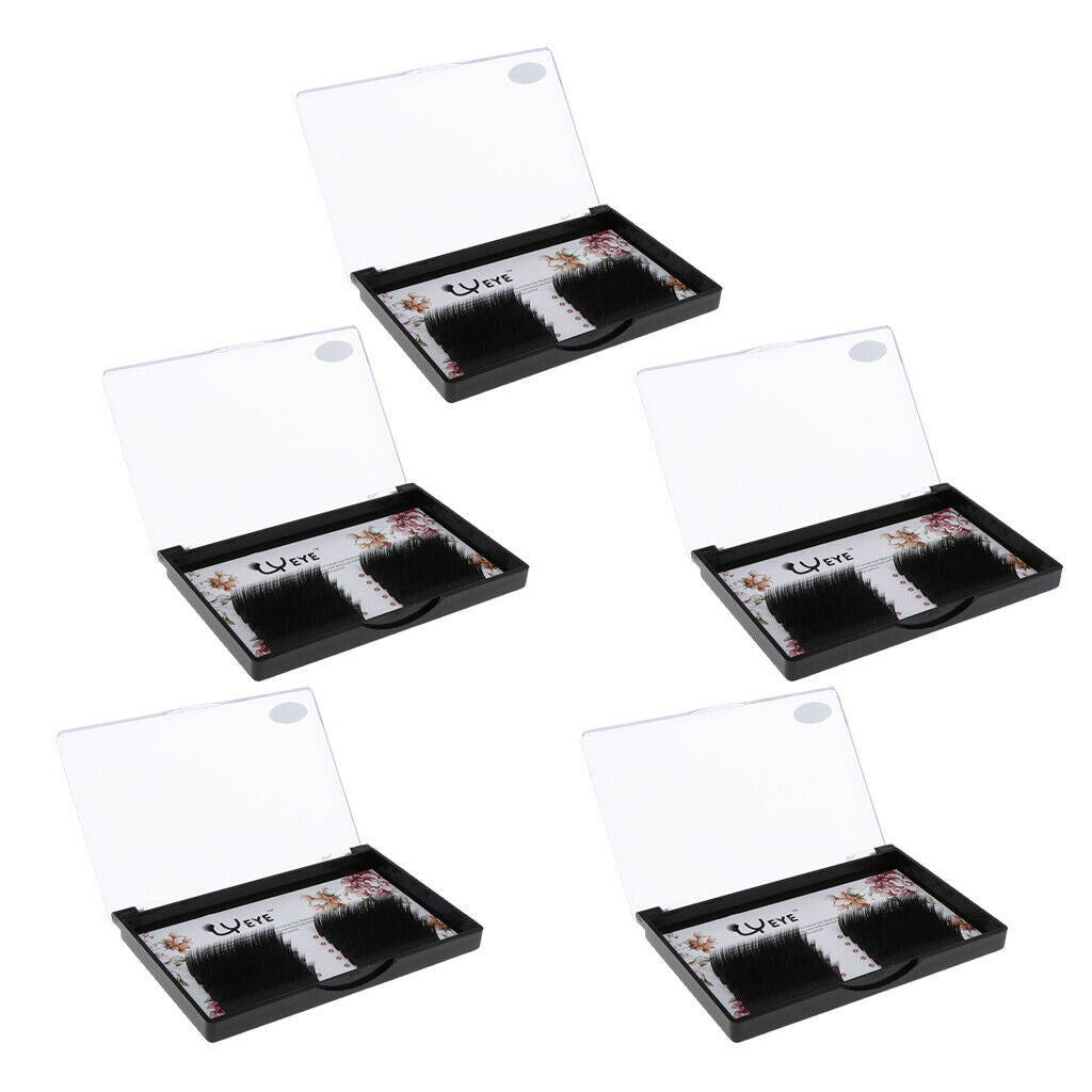 5 Units False Eyelash Case Length 8/9/10/11/12 Mm for Cosmetic Accessories