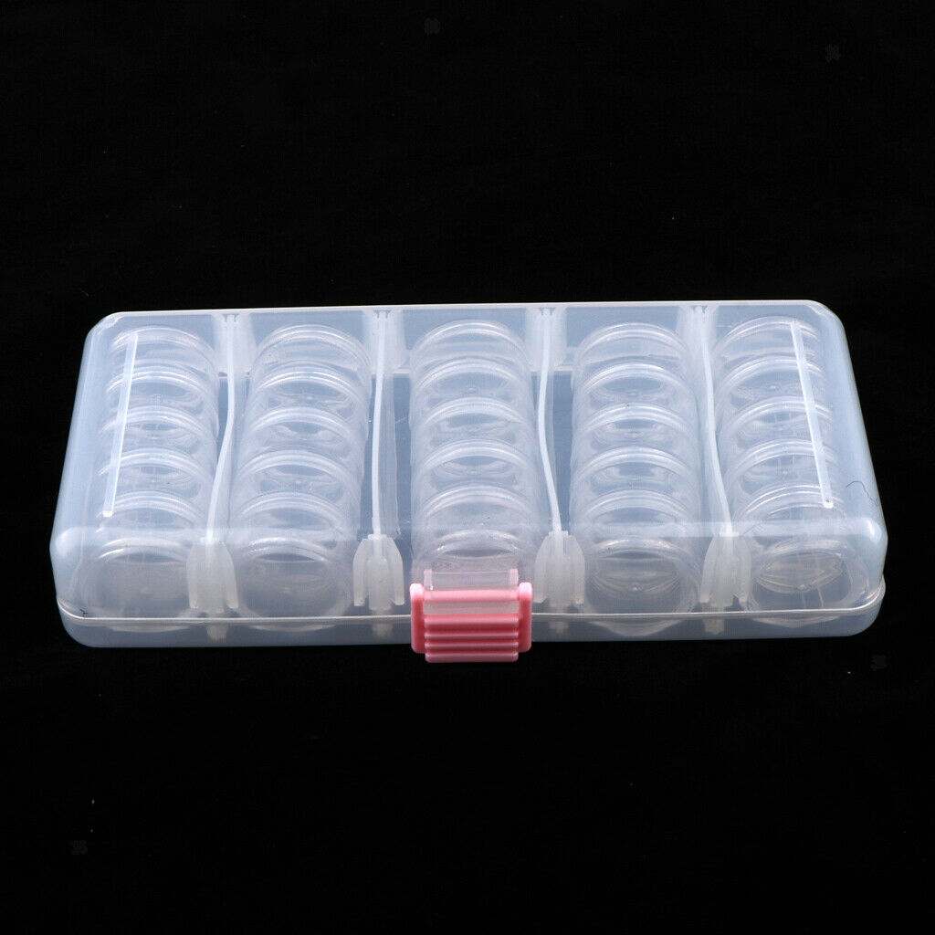 Plastic Storage Container Set Beads Storage Boxes & Transparent Bottles