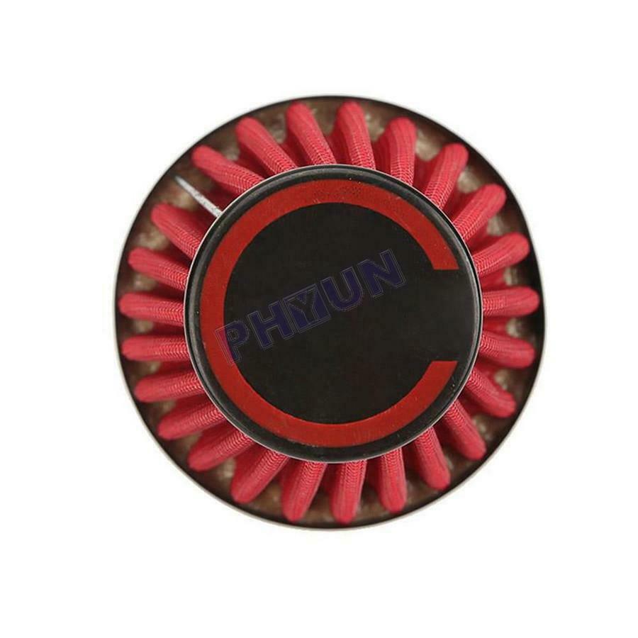 Motorcycle 48mm Red Air Filter Pod 45 Degree ID Scooter ATV Dirt Bike Universal