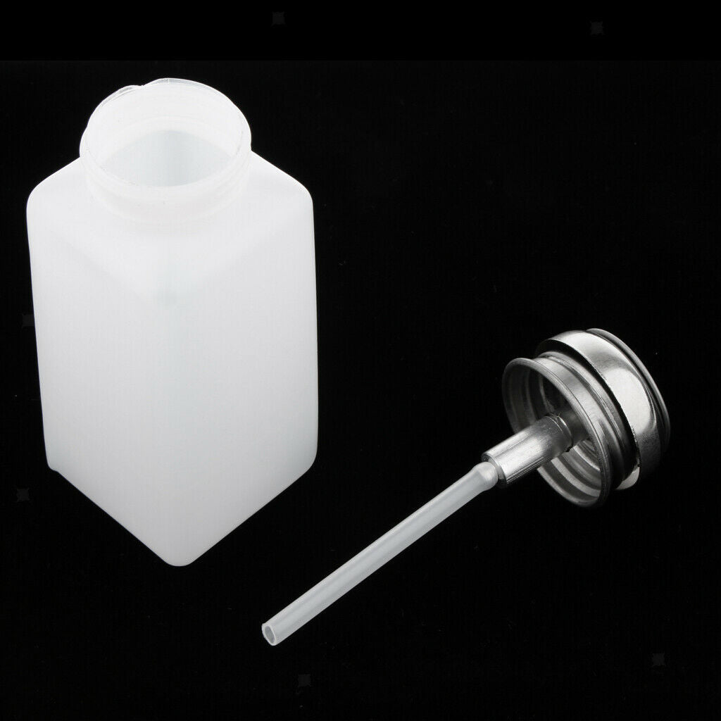 4Pcs Nail Polish Remover Pump Dispenser Press Bottles Empty Containers 250ml