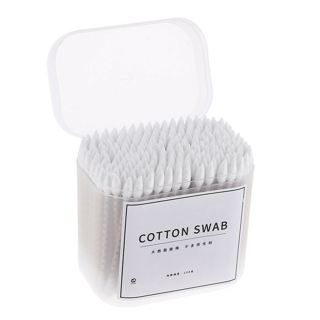 400x Cosmetic Cotton Swabs Cleaning Pads Makeup Applicator Tools 77x6 mm