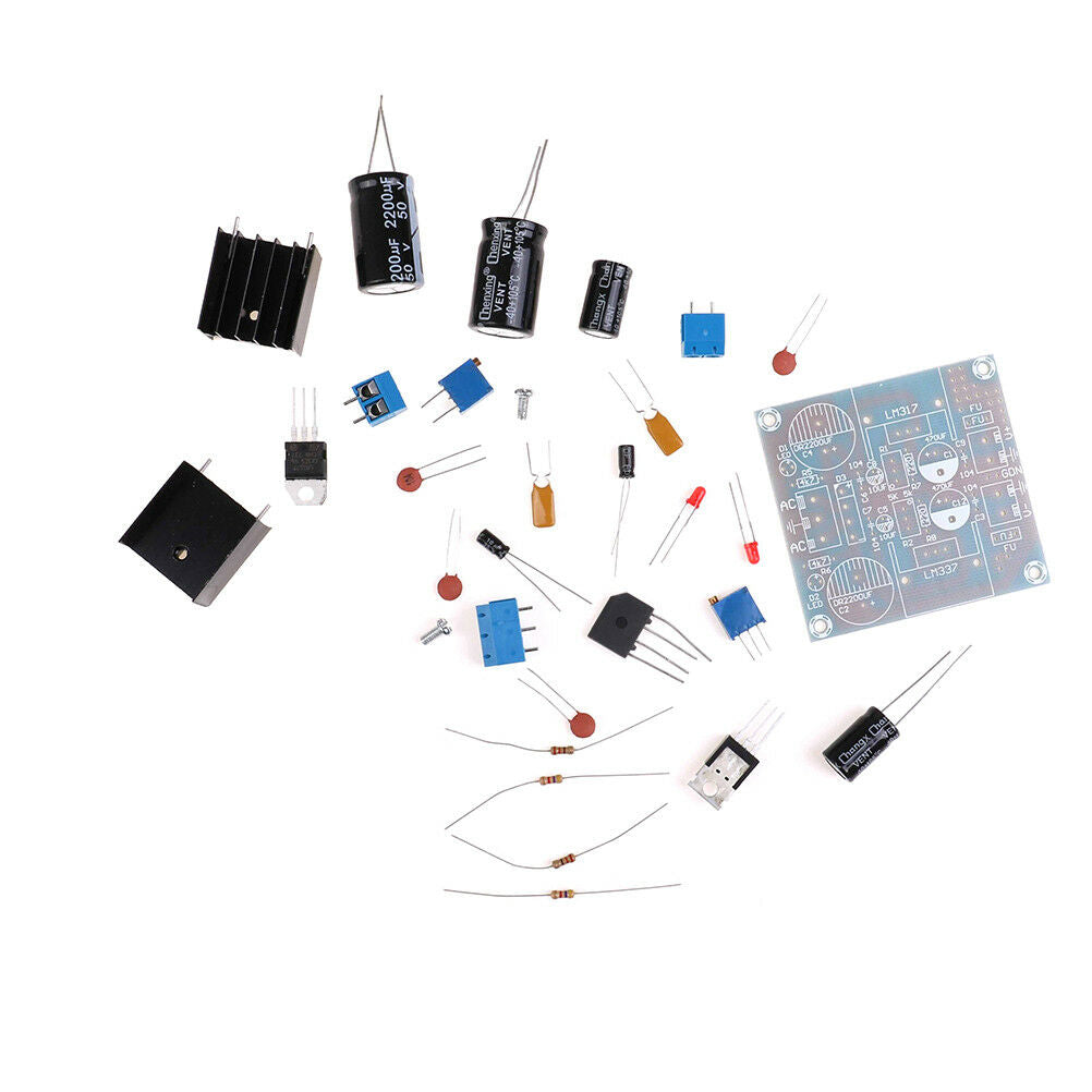AC/DC 12V 24V LM317 LM337 Linear Voltage Regulator Adjustable Power Supply *DD
