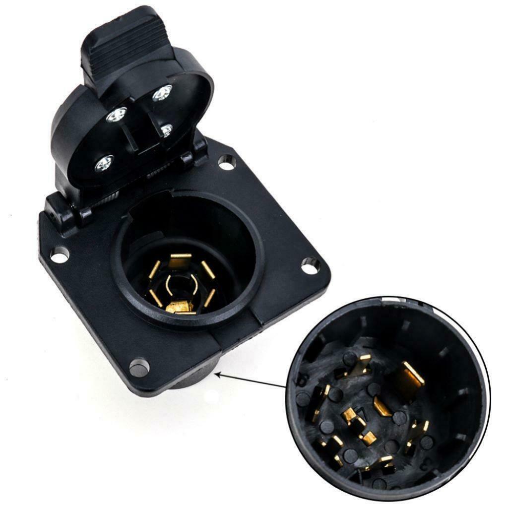 High Quality 7 Piece Round Trailer Tip For 12V Trailer Tow Hitch Wiring Tray