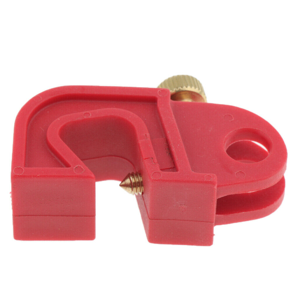 10x Universal Mini Circuit Breaker Fuse Lockout Device w/ Twisted Screw Red