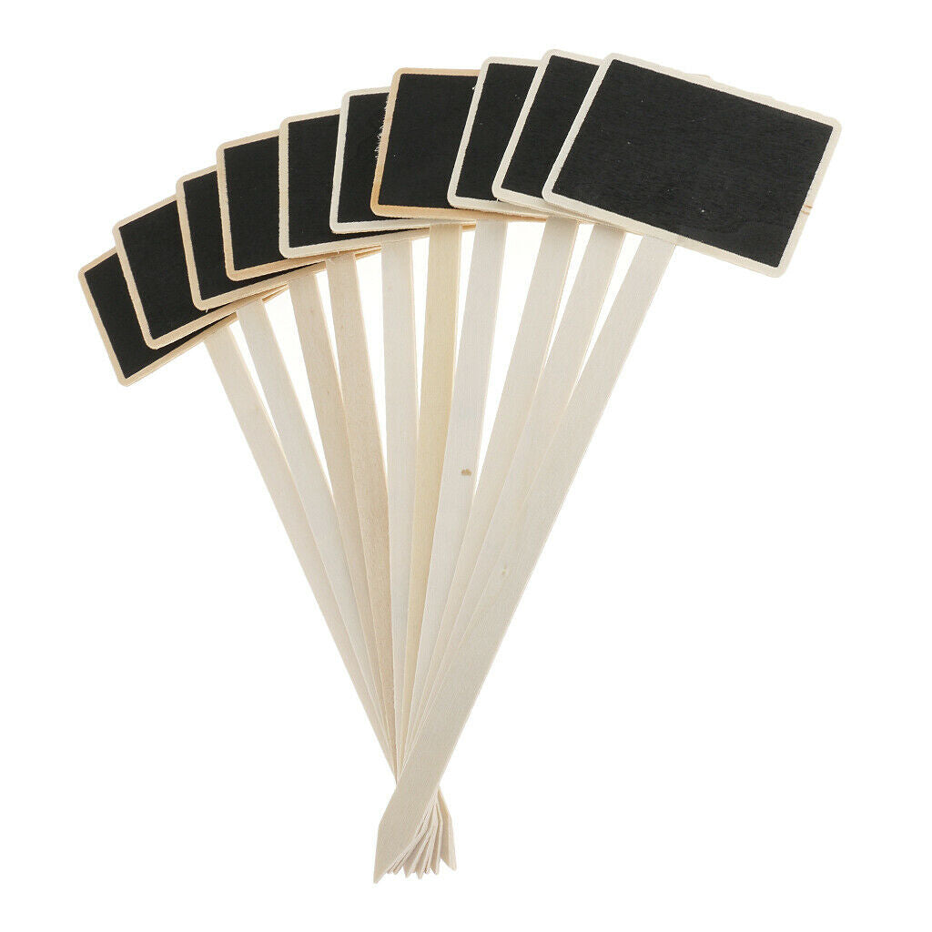 10pcs Mini Wooden Blackboard Chalkboard Black  Message Board * Birthday