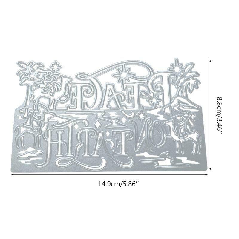 Peace on Earth Metal Cutting Dies Stencil DIY Scrapbooking Album Paper Card Mold