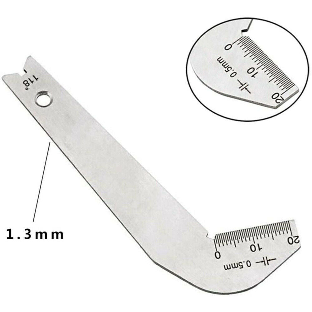118 Degree Twist Drill Bits Angle Gage Grinding Center Gauge Sharpening Tool LIN