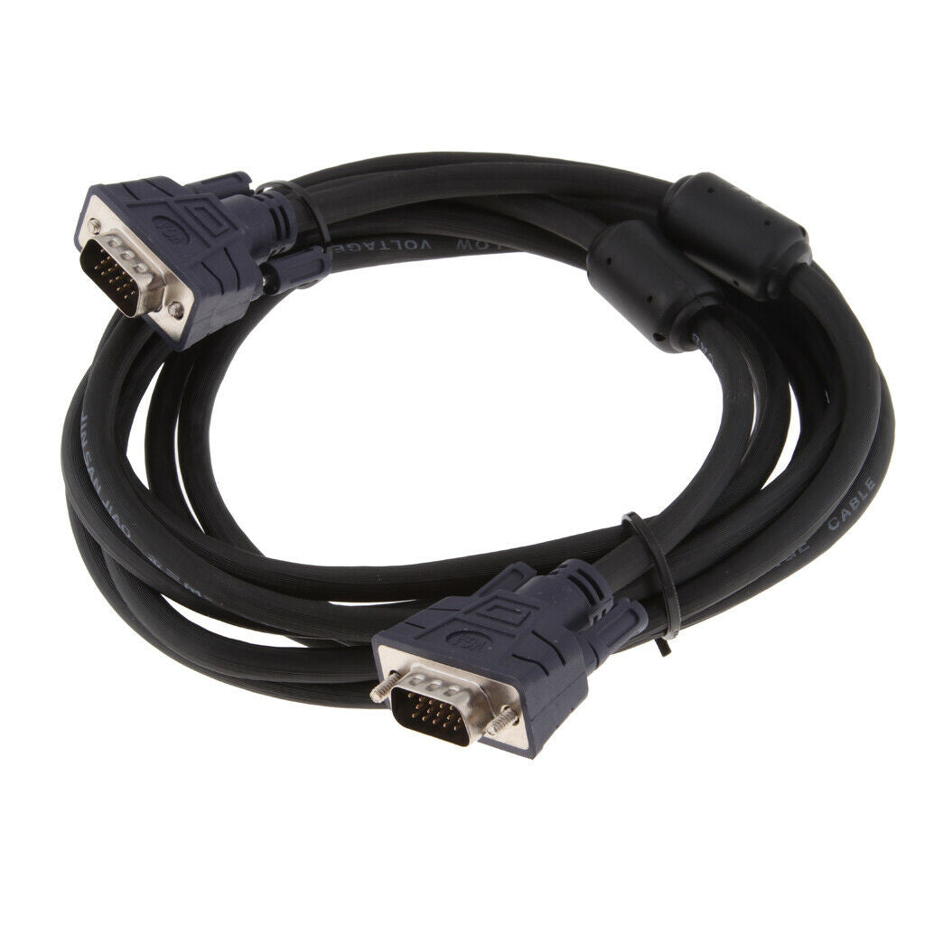 VGA Male to Male Video Monitor Connector Cable Support 1080P for Projector