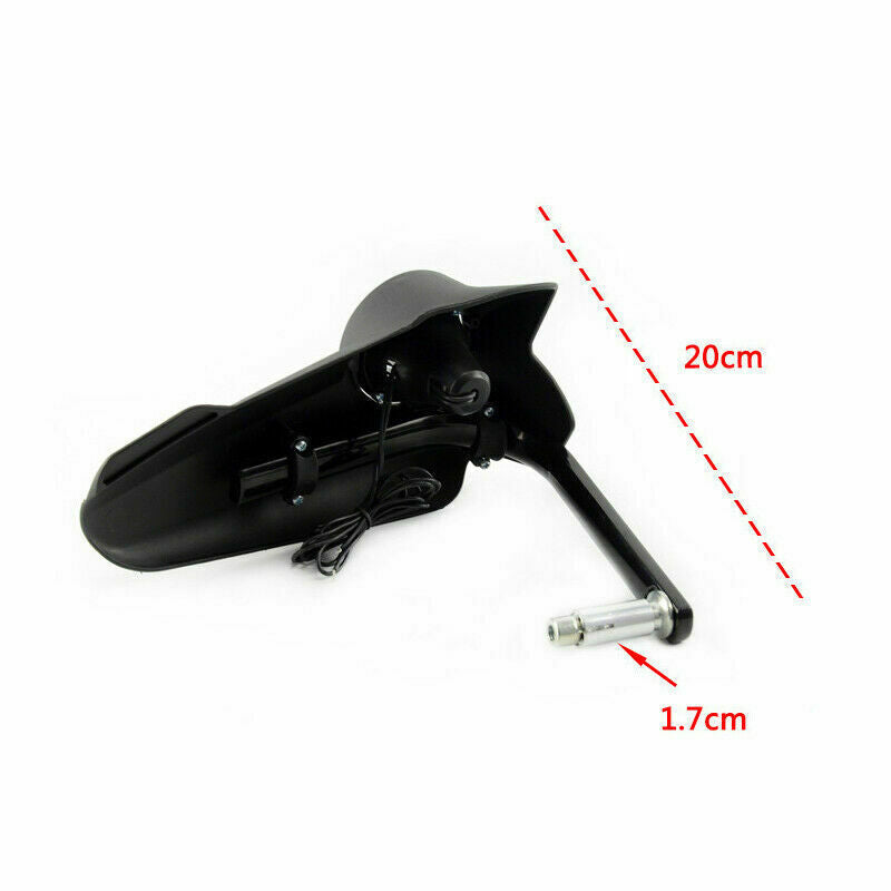 Motorcycle Hand Guards Rainproof Board w/ LED Self-adjustable Lights Windproof