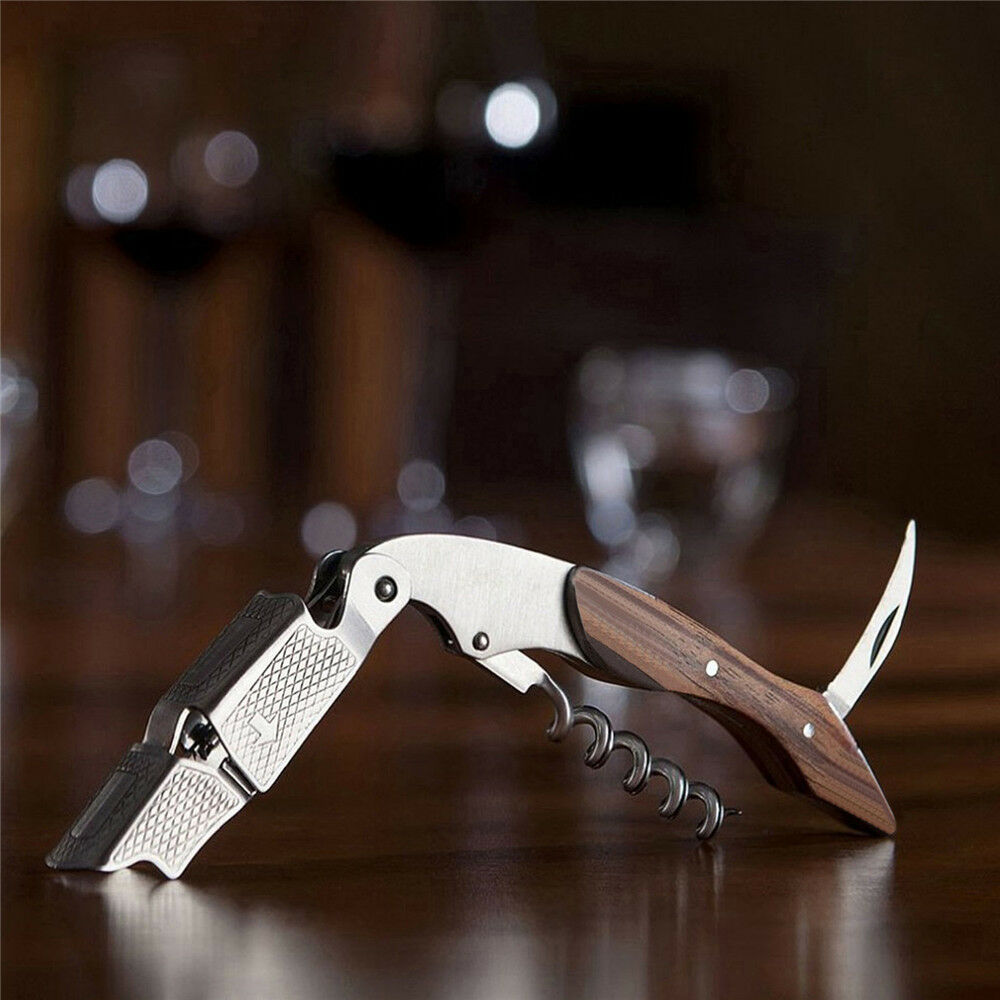 Corkscrew Wine Bottle Opener Grunwerg Double Reach Waiters Friend for Beer Wine