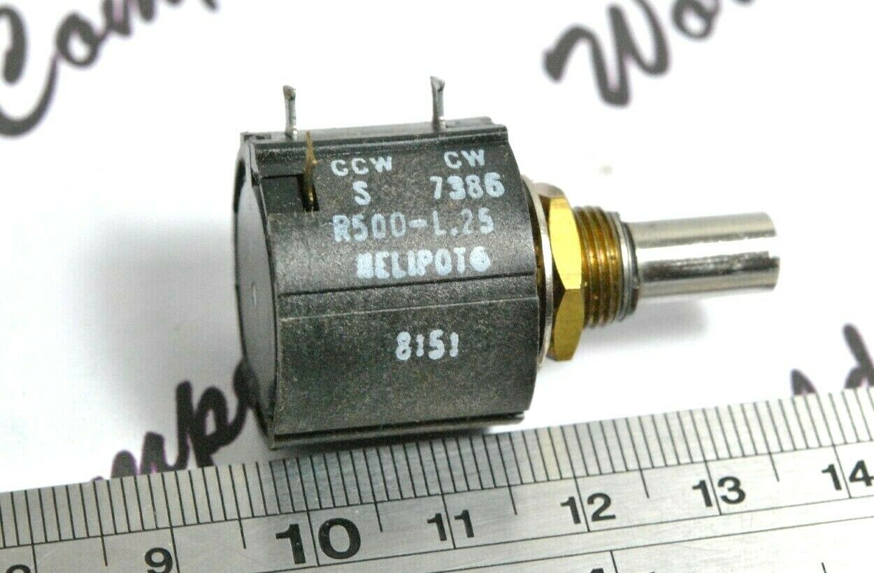 1pcs - BECKMAN HELIPOT 7386-R500-L.25 7386R500L.25 500R Potentiometer