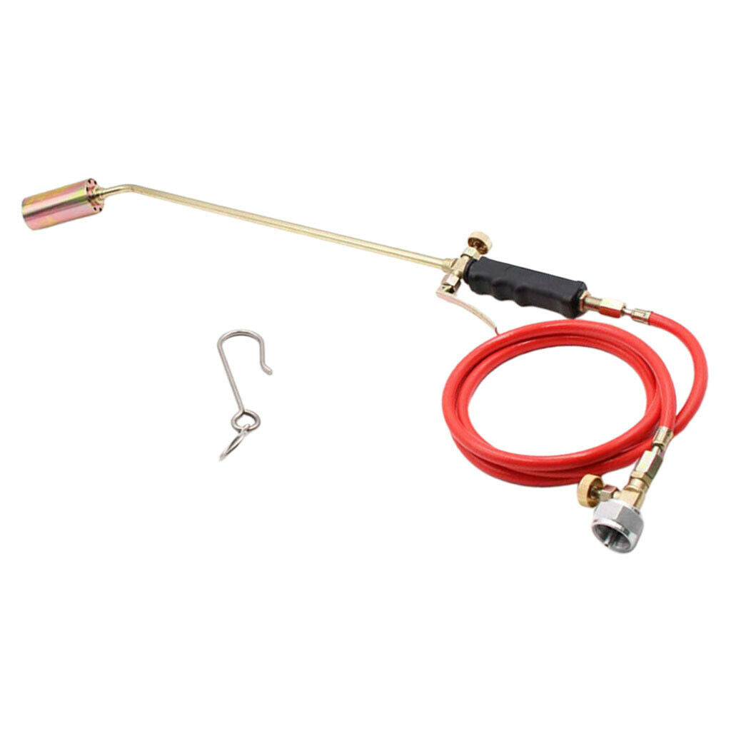 Weed Burner Gas Welding Torch Garden Roof Grass Blowtorch Flamethrower Hose
