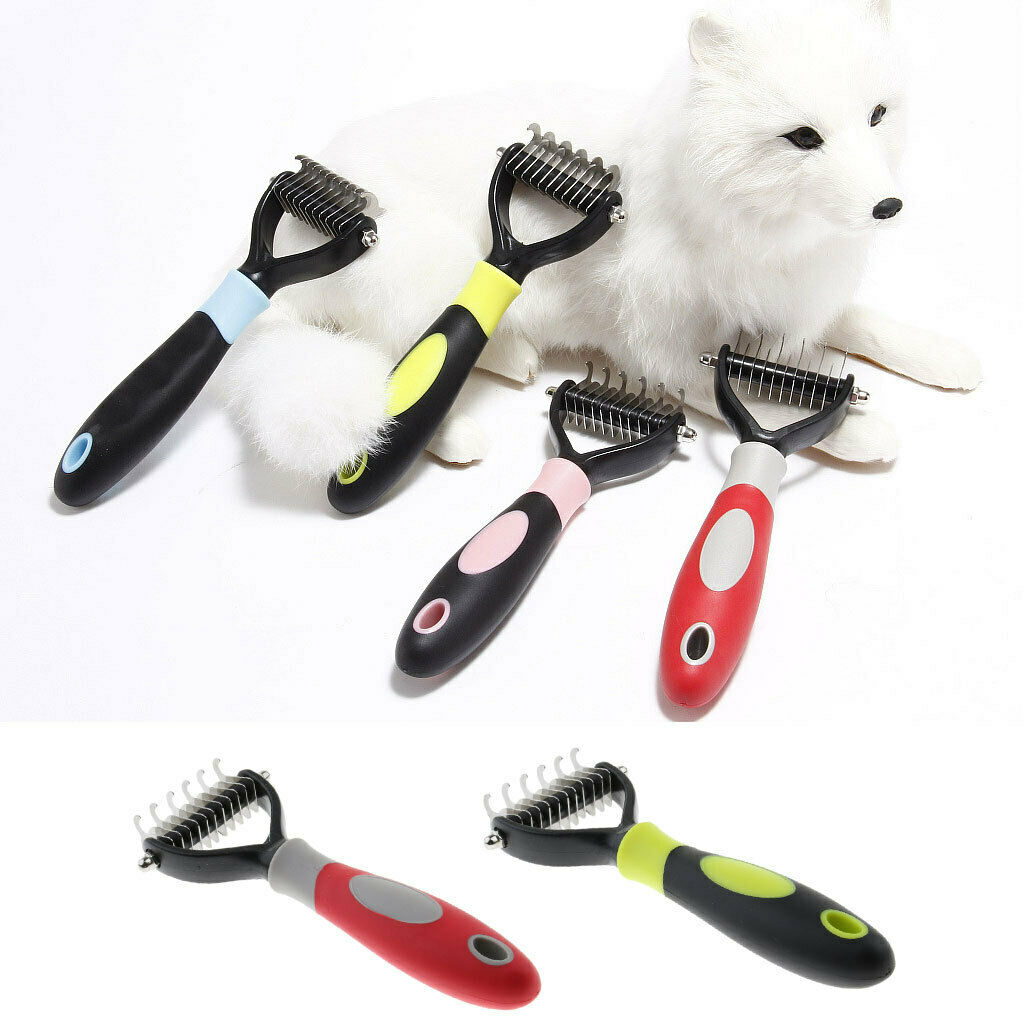 Dog Grooming Brush Undercoat Rake for Cat Dog Deshedding Tool Knot Remove for