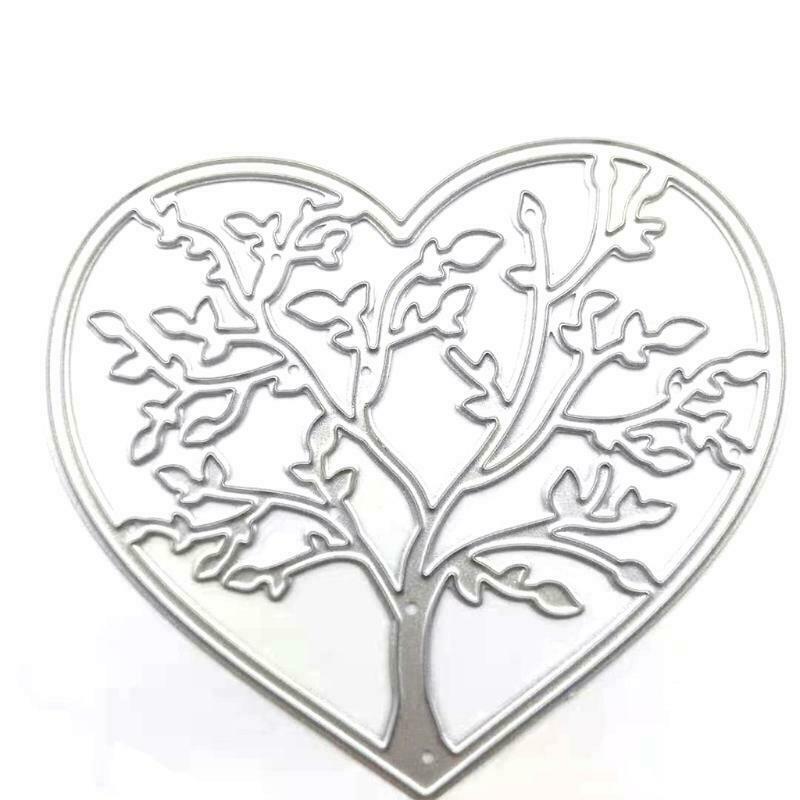 Love Metal Cutting Die Template Creative Small Tree Metal Die Cutter Stencil