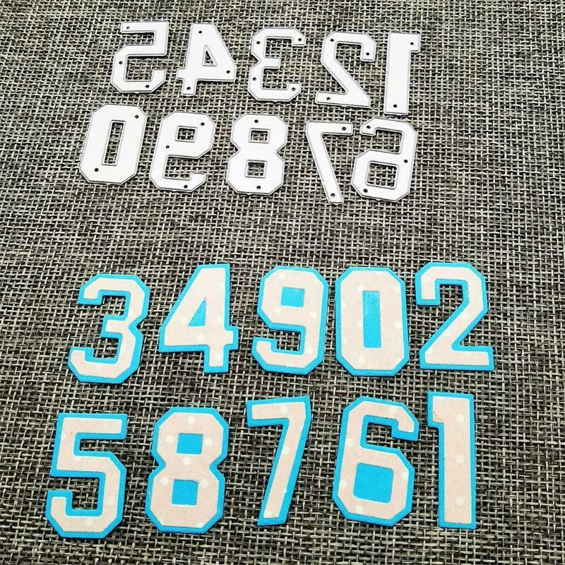 Number Metal Cutting Dies Stencil DIY Scrapbook Album Paper Card Template Mold