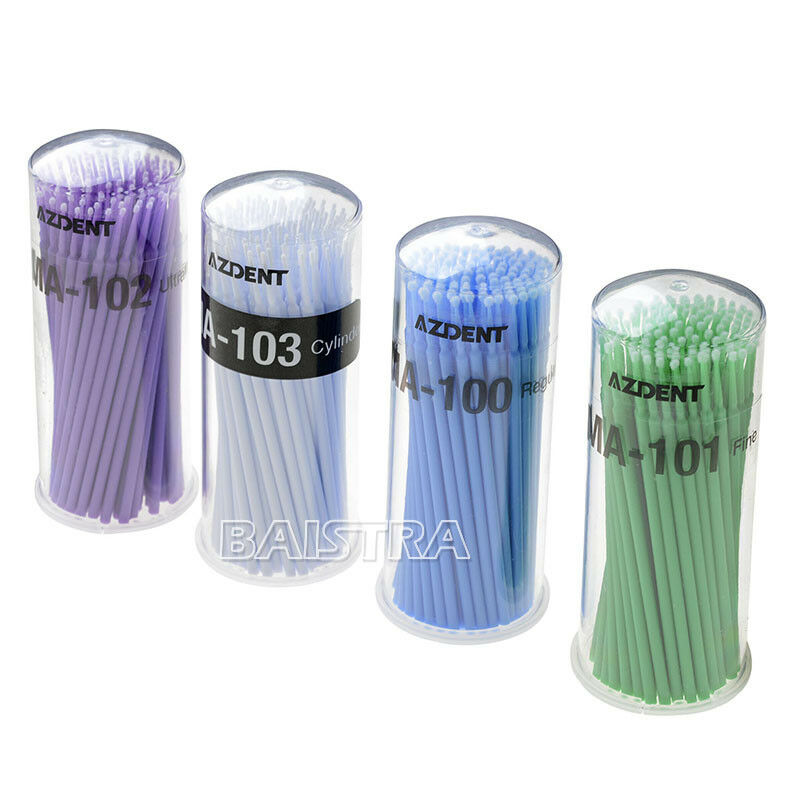 4X/Box NEW Dental Disposable Micro Brush Applicators materials AZDENT microbrus